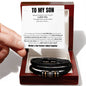To My Son | Mother & Son Forever Linked Together Bracelet | Christmas Gift