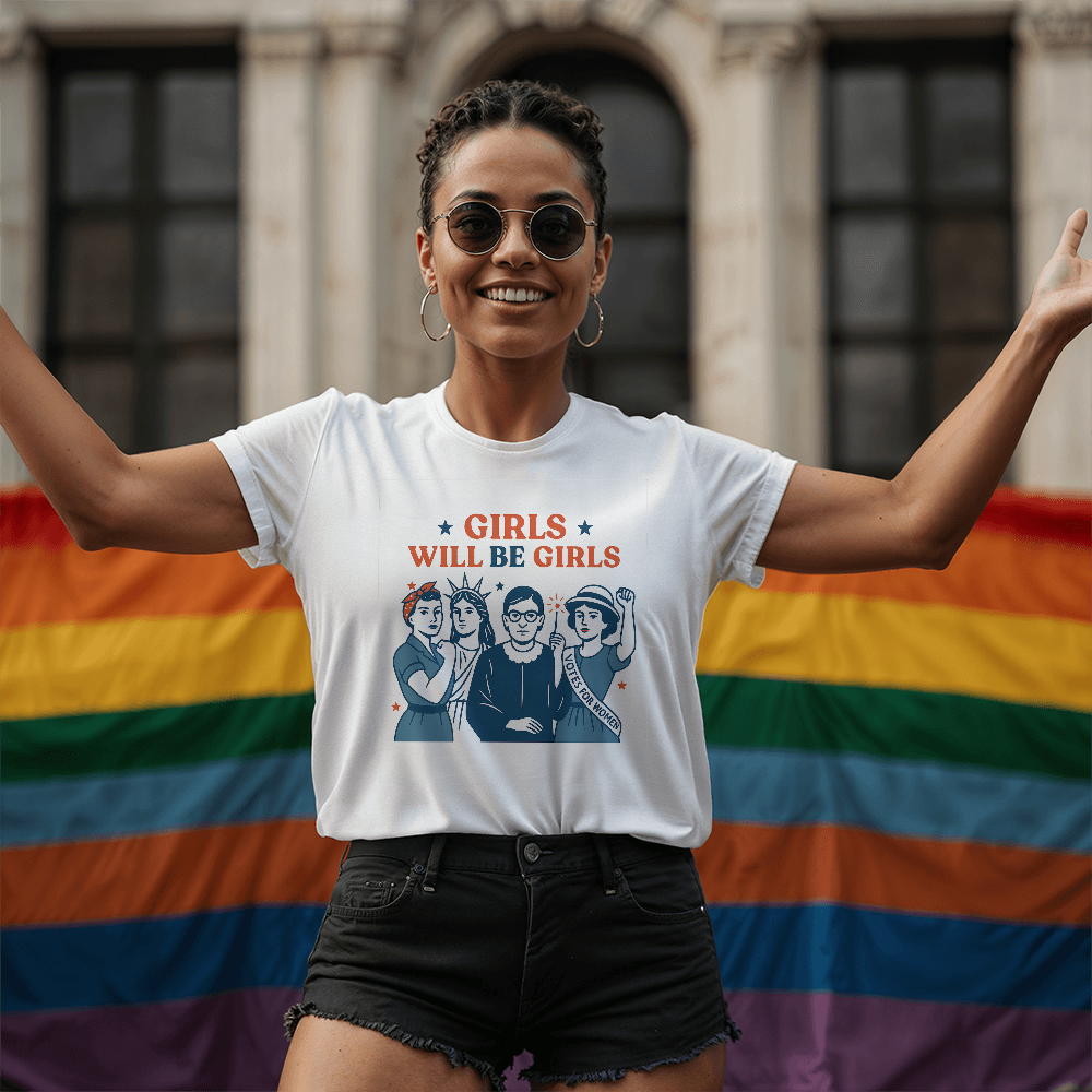 Girls Will Be Girls T-shirt - 4th of July