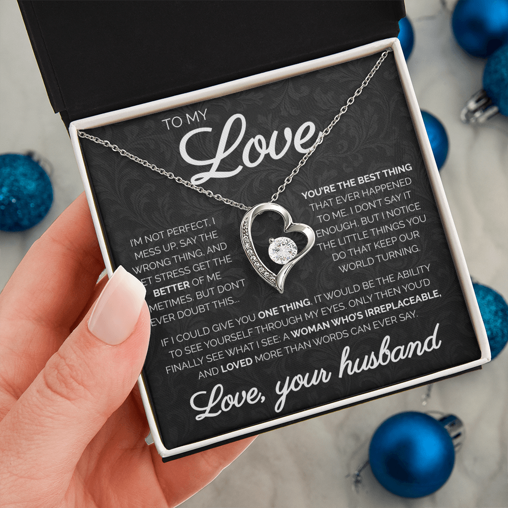 To My Love| You're the best thing | Forever Love Necklace