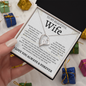 To My Beautiful Wife | Love Of My Life | Forever Love Necklace