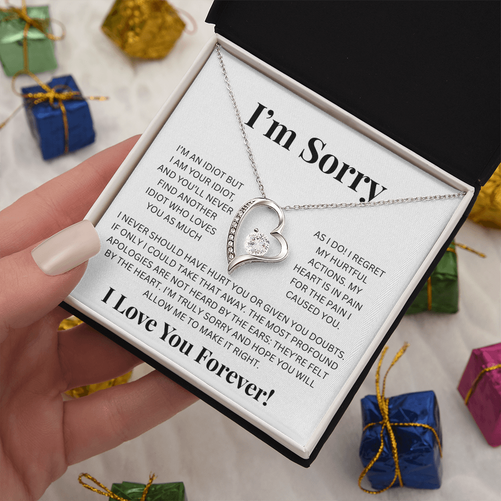 Apology Gift For Her- Im Sorry - Forever Love Necklace