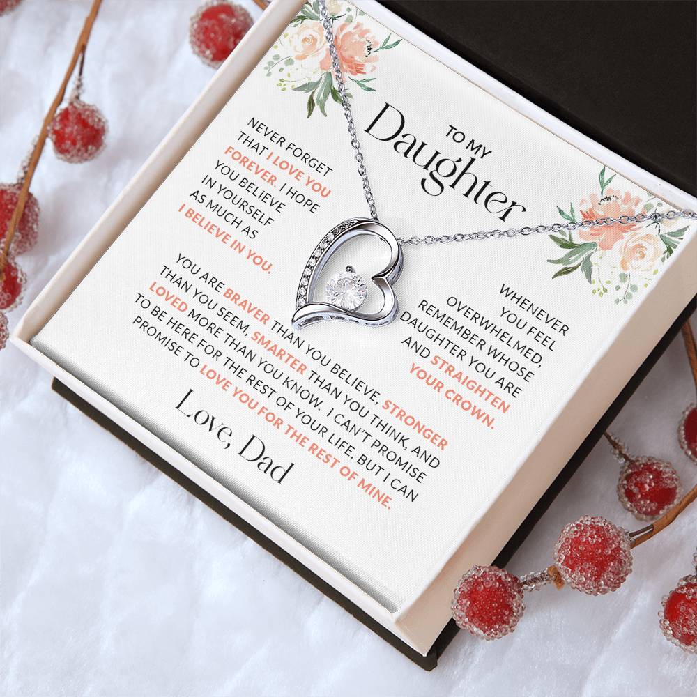 To My Daughter | You Are Braver (Forever Love Necklace)