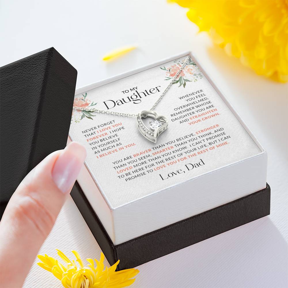 To My Daughter | You Are Braver (Forever Love Necklace)