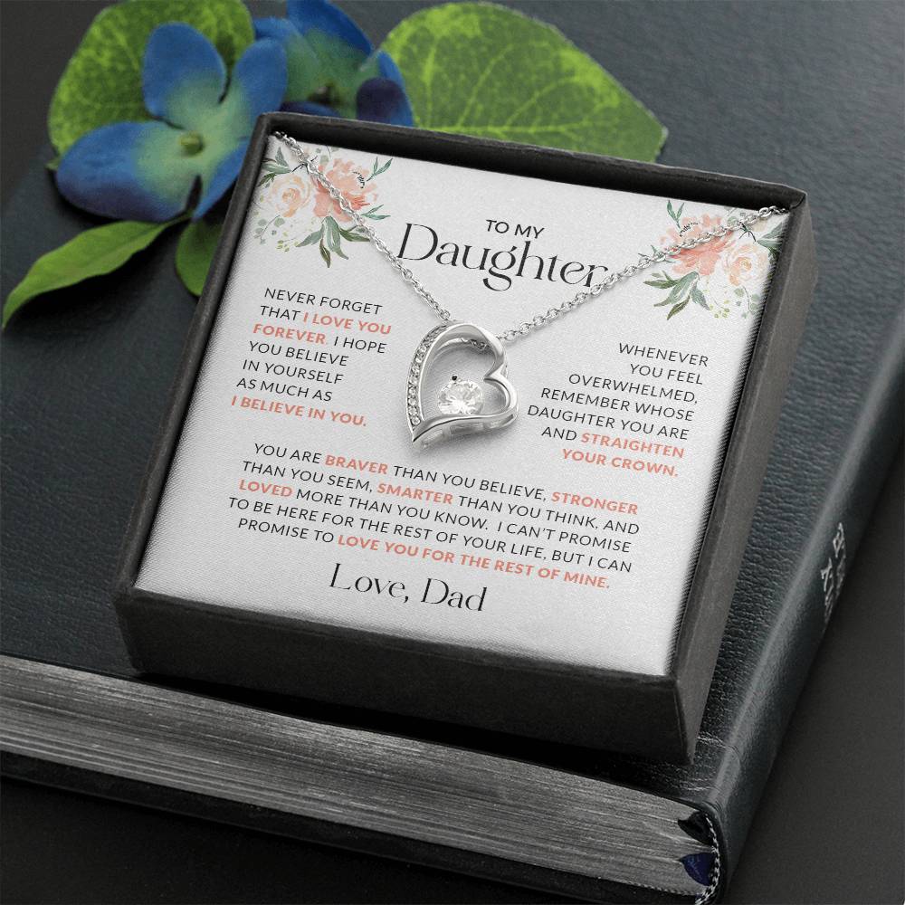 To My Daughter | You Are Braver (Forever Love Necklace)