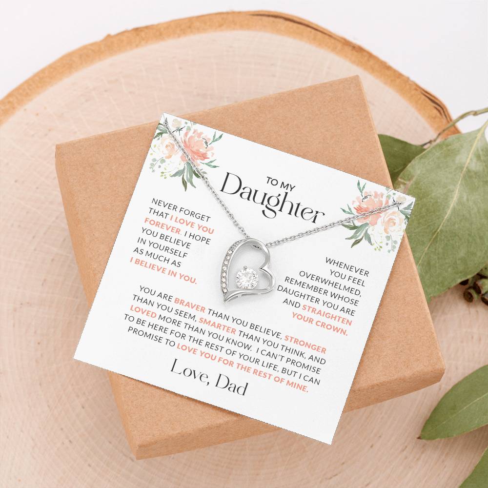 To My Daughter | You Are Braver (Forever Love Necklace)