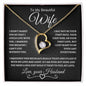 To My Beautiful Wife | Forever Love Necklace - BW