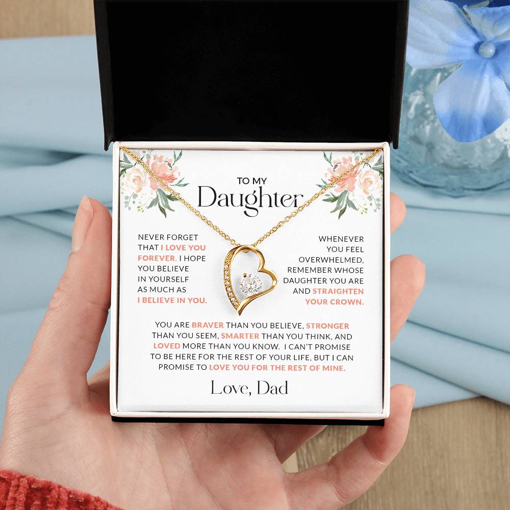 To My Daughter | You Are Braver (Forever Love Necklace)