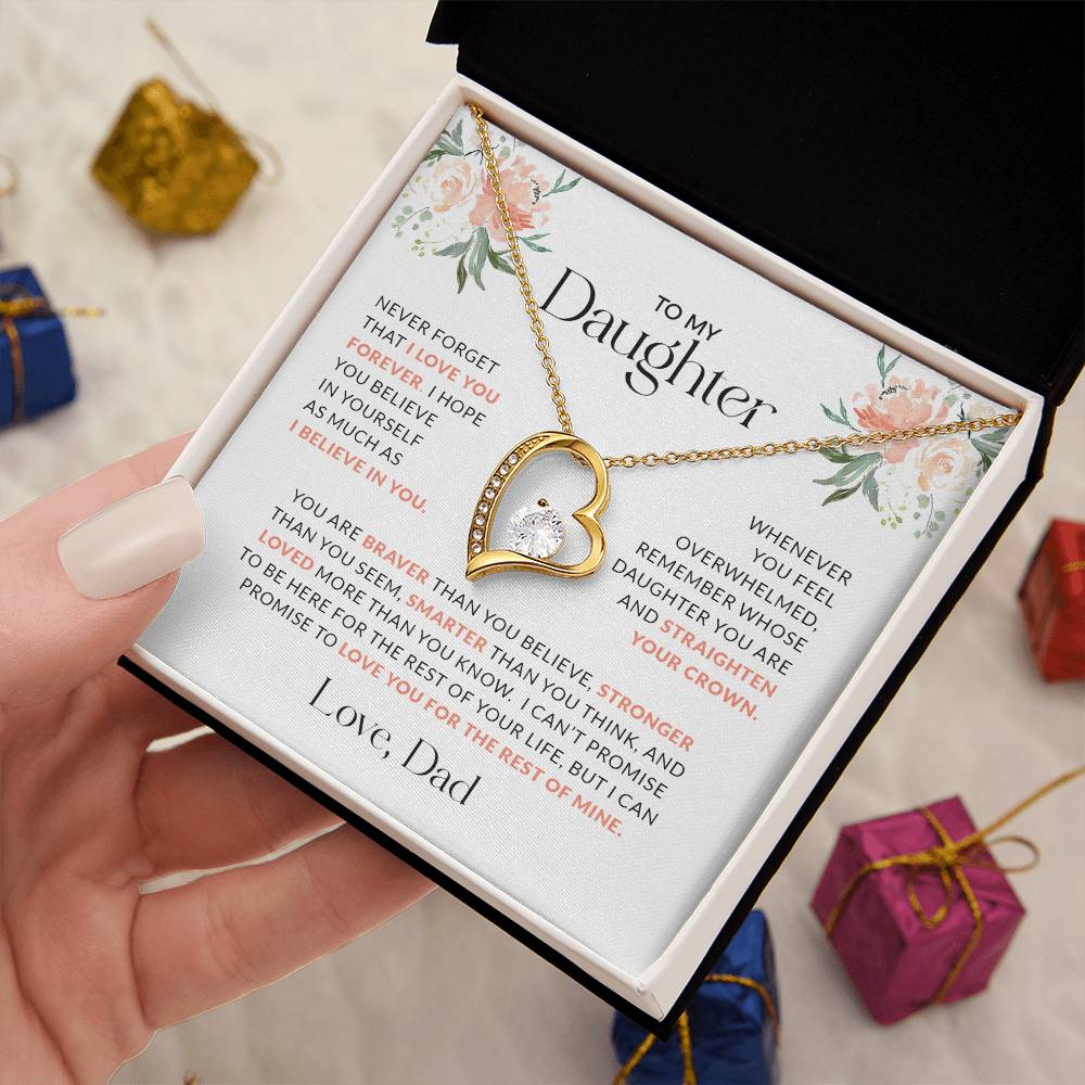 To My Daughter | You Are Braver (Forever Love Necklace)