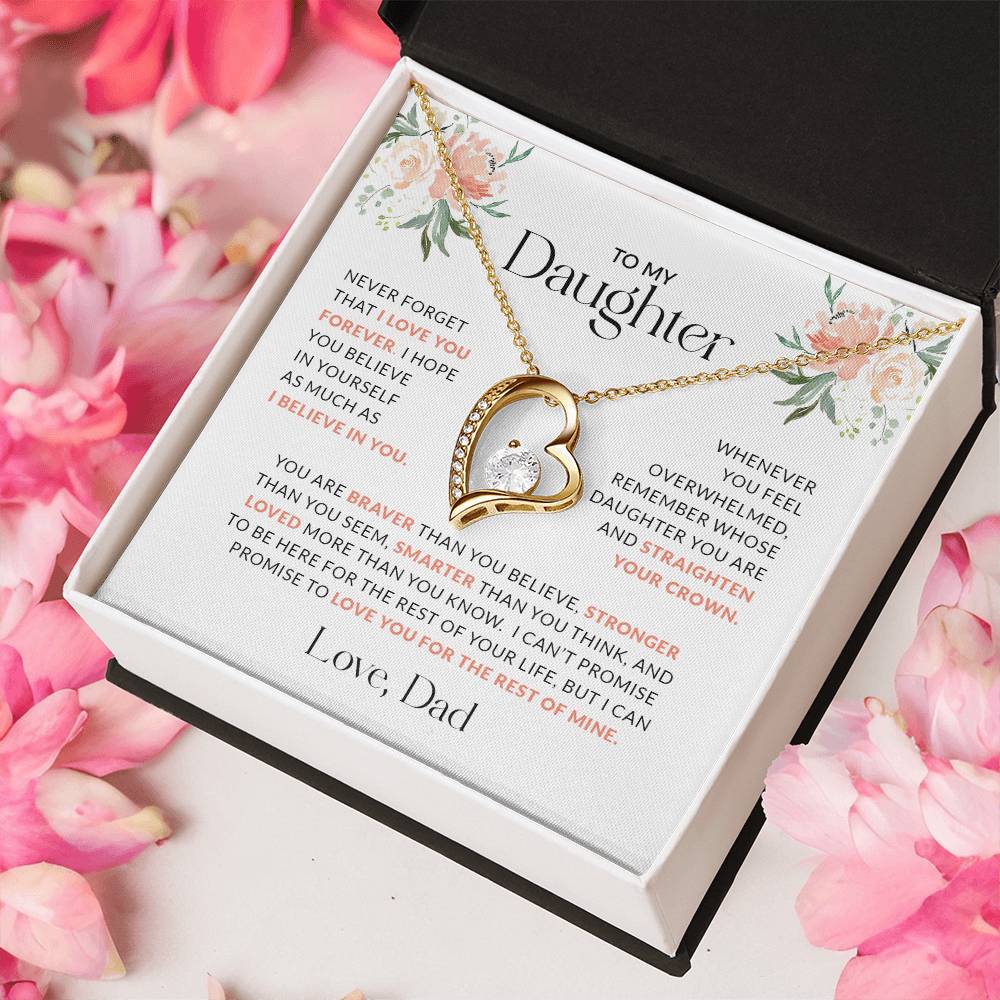 To My Daughter | You Are Braver (Forever Love Necklace)