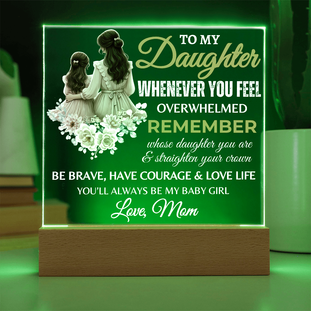 To My Daughter | Graduation Gift | Acrylic Square Plaque
