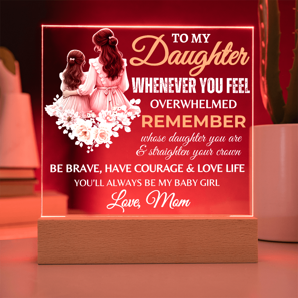 To My Daughter | Graduation Gift | Acrylic Square Plaque