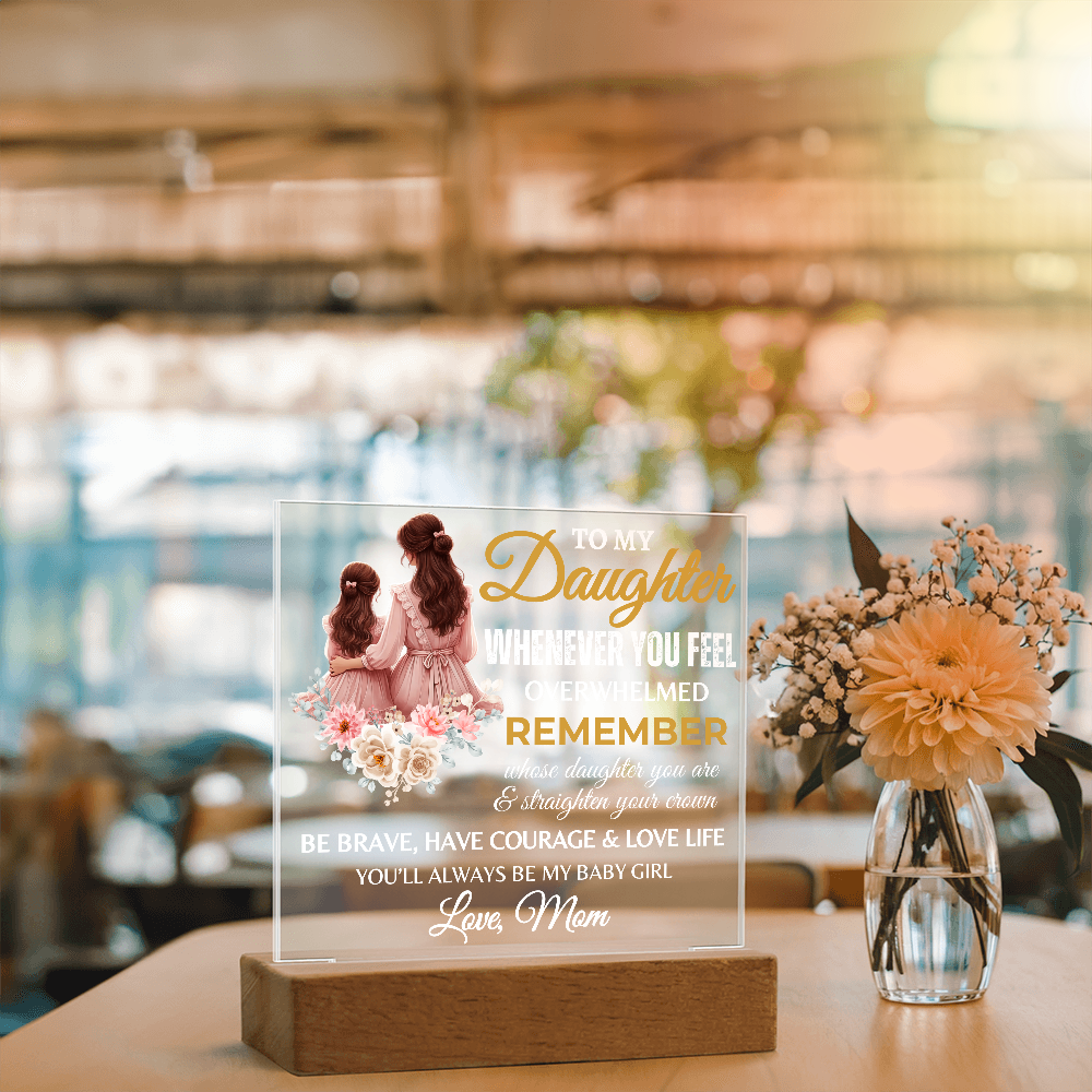 To My Daughter | Graduation Gift | Acrylic Square Plaque