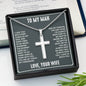 To My Man My Forever Artisan Cross