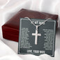 To My Man My Forever Artisan Cross