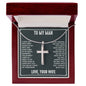 To My Man My Forever Artisan Cross