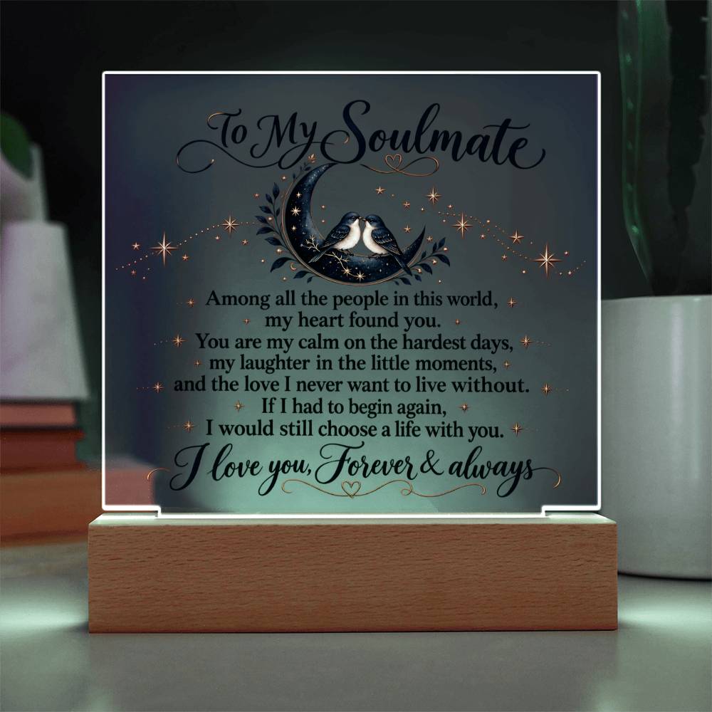 Acrylic Square Plaque – Soulmate Plaque