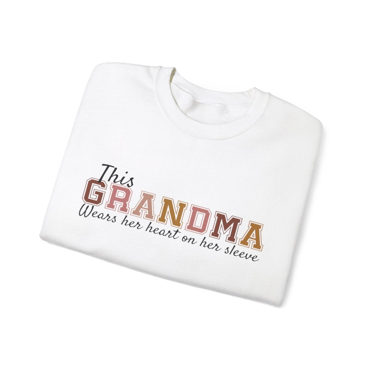 π₯ Personalized 'Wear Heart On Sleeve' Sweatshirt For Grandma