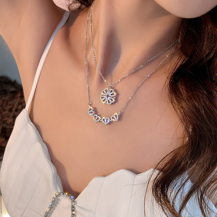 Lucky Clover Heart Necklace ππ