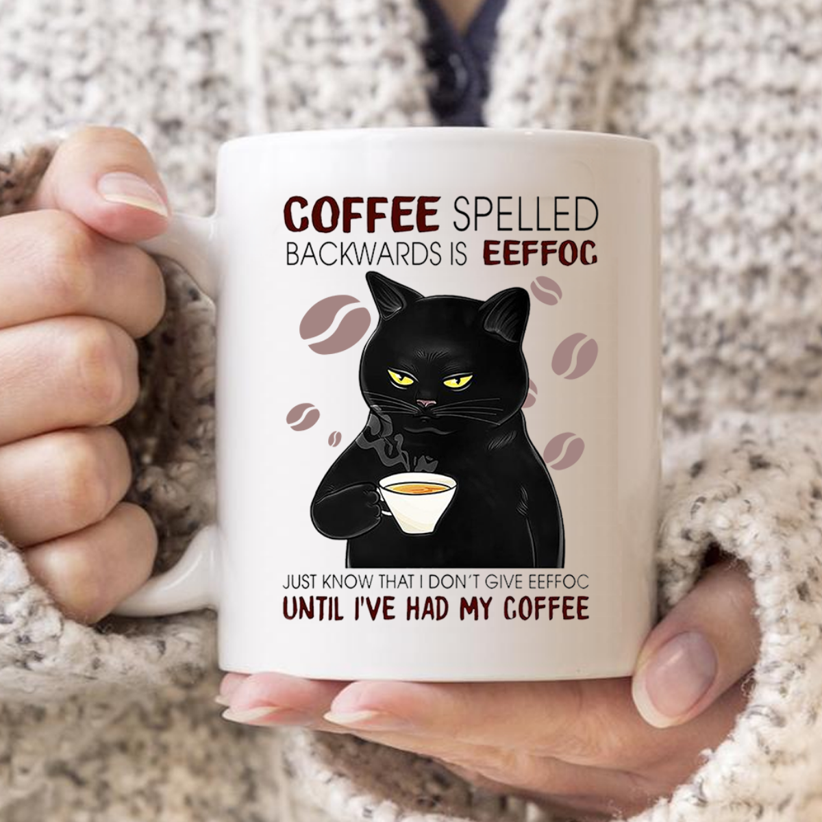 Coffee Spelled Backwards is Eeffoc Mug