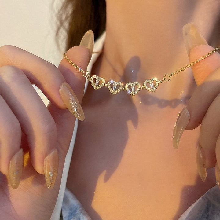 Lucky Clover Heart Necklace ππ