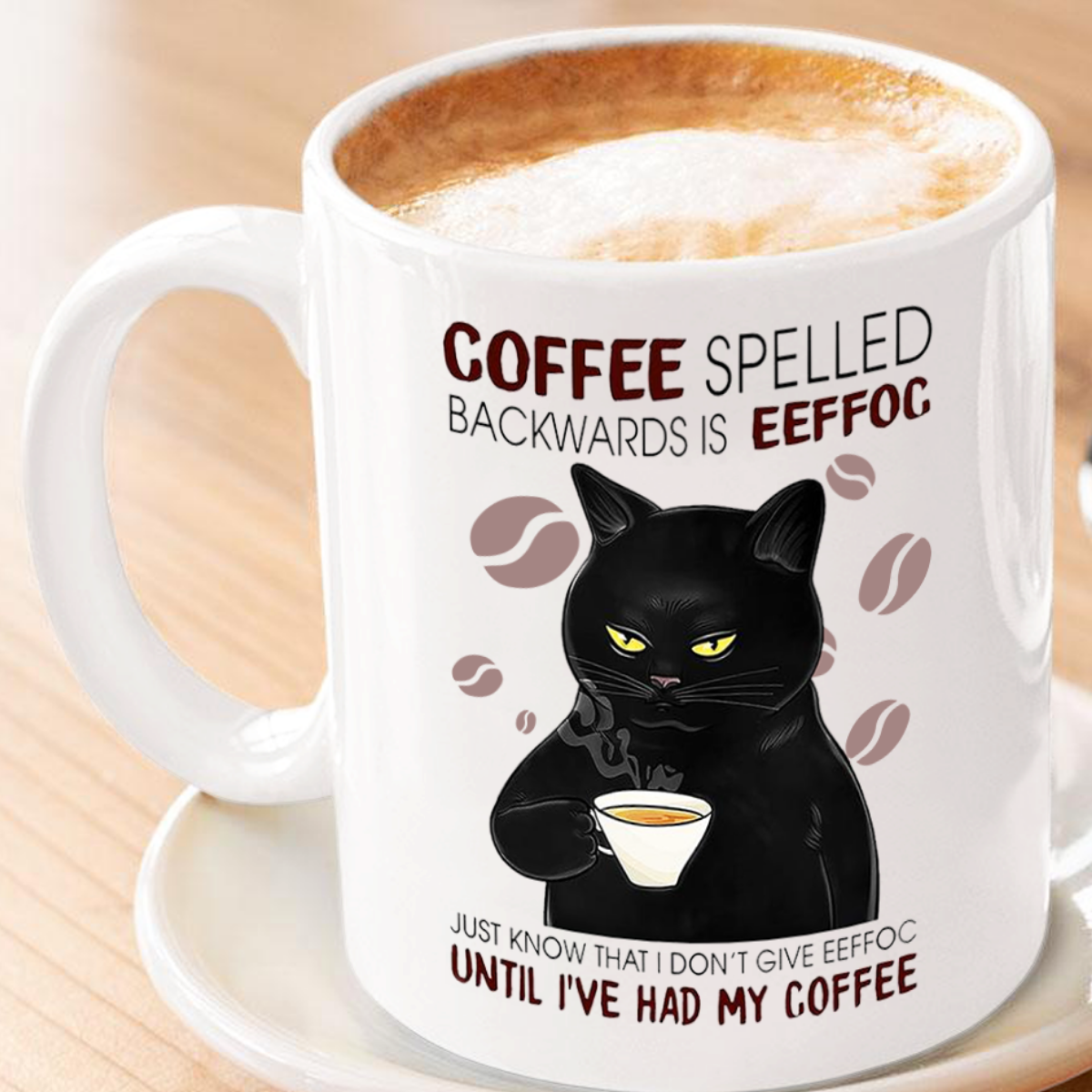 Coffee Spelled Backwards is Eeffoc Mug