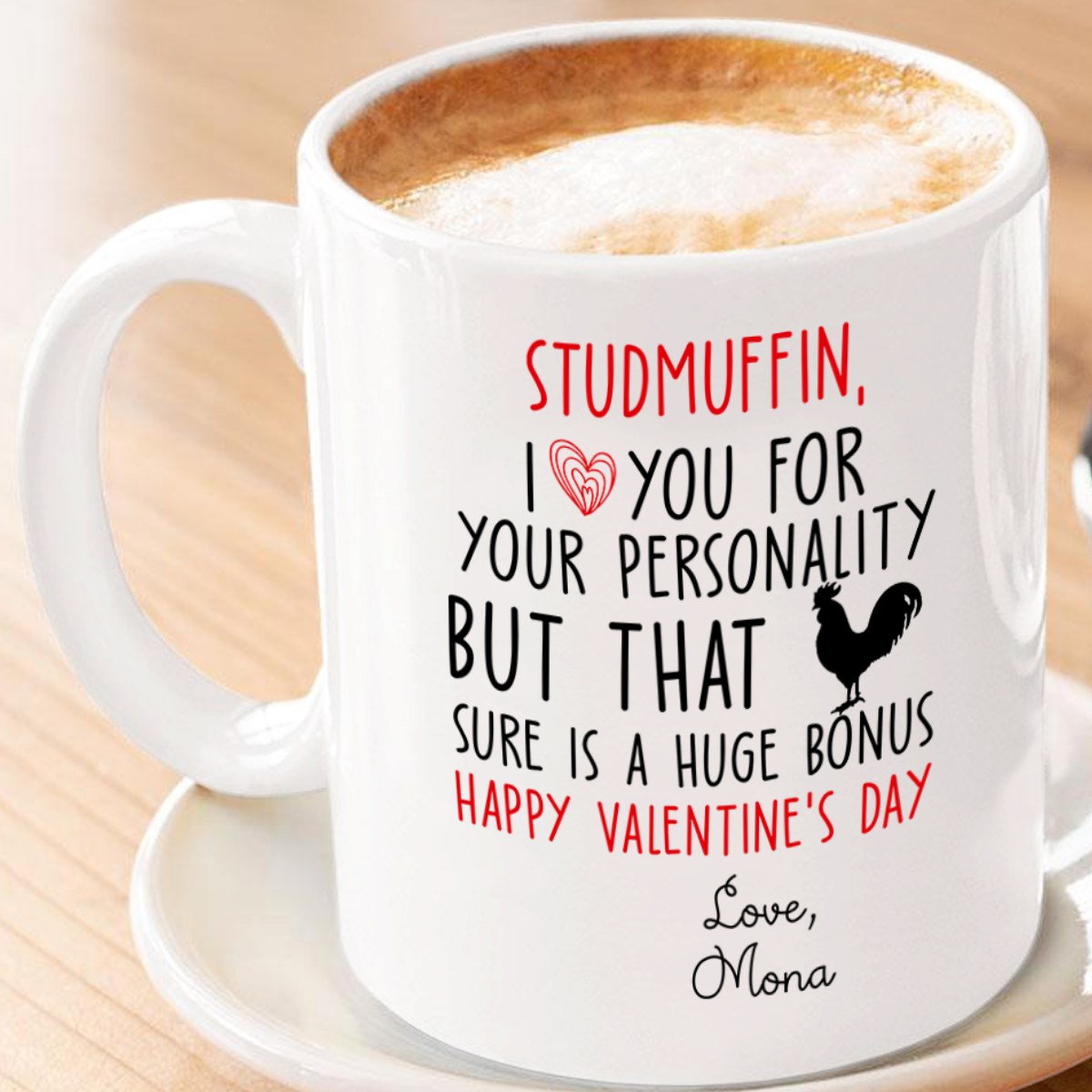 Personalized Valentine Coffee Mug