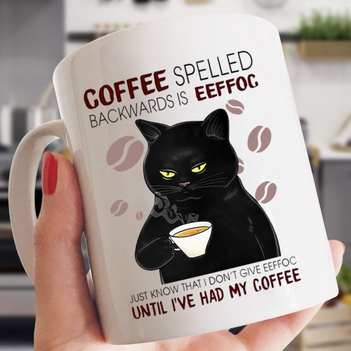Coffee Spelled Backwards is Eeffoc Mug