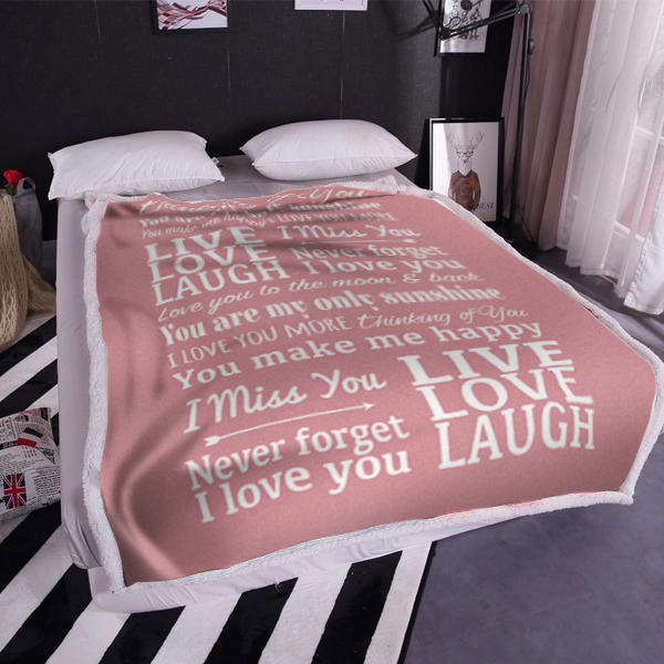 Thinking of You Never Forget I Love You Blanket