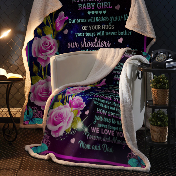To Our Daughter - We Want You To Know Premium Mink Sherpa Blanket