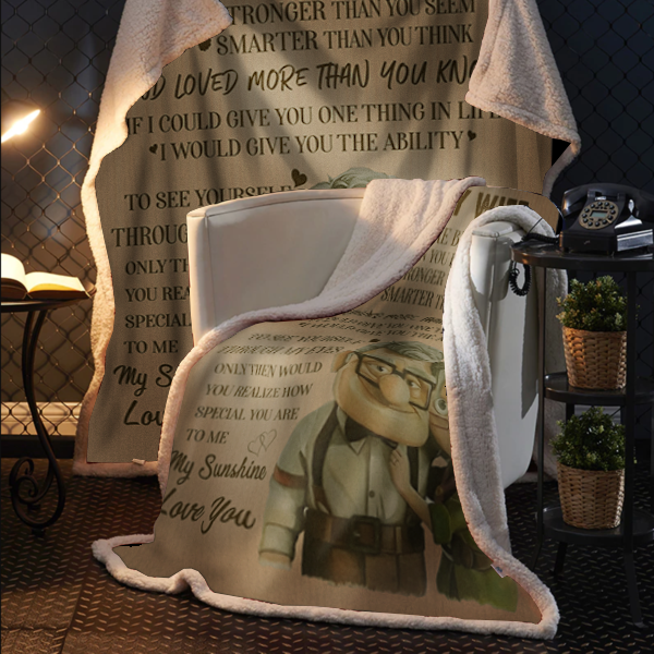 To My Wife - You Are Braver Premium Mink Sherpa Blanket 50x60