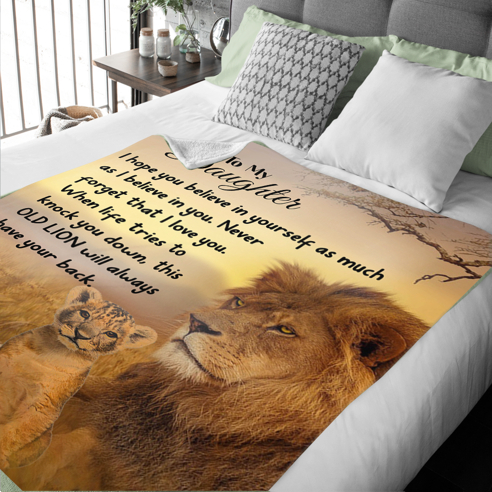 To My Daughter - I Hope You Believe Premium Mink Sherpa Blanket 50x60