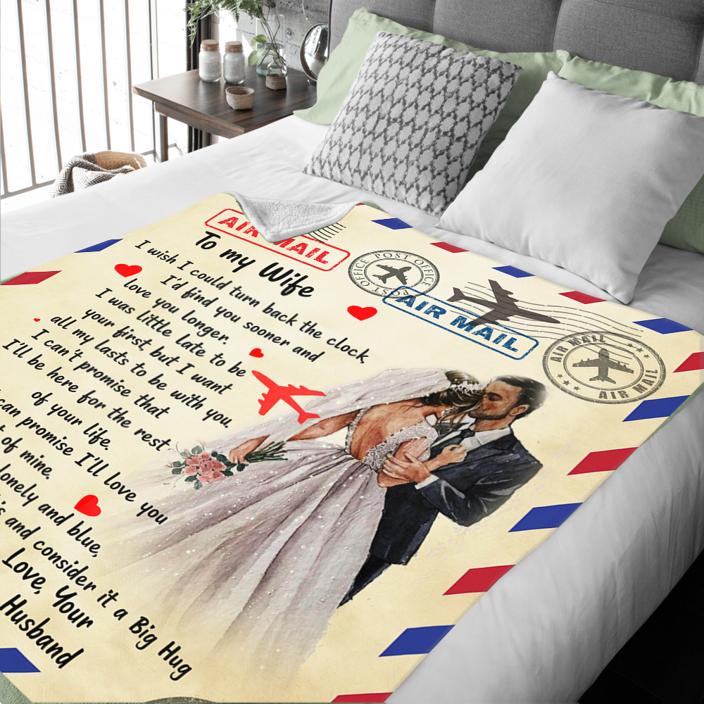 To My Wife - I Wish Premium Mink Sherpa Blanket 50x60