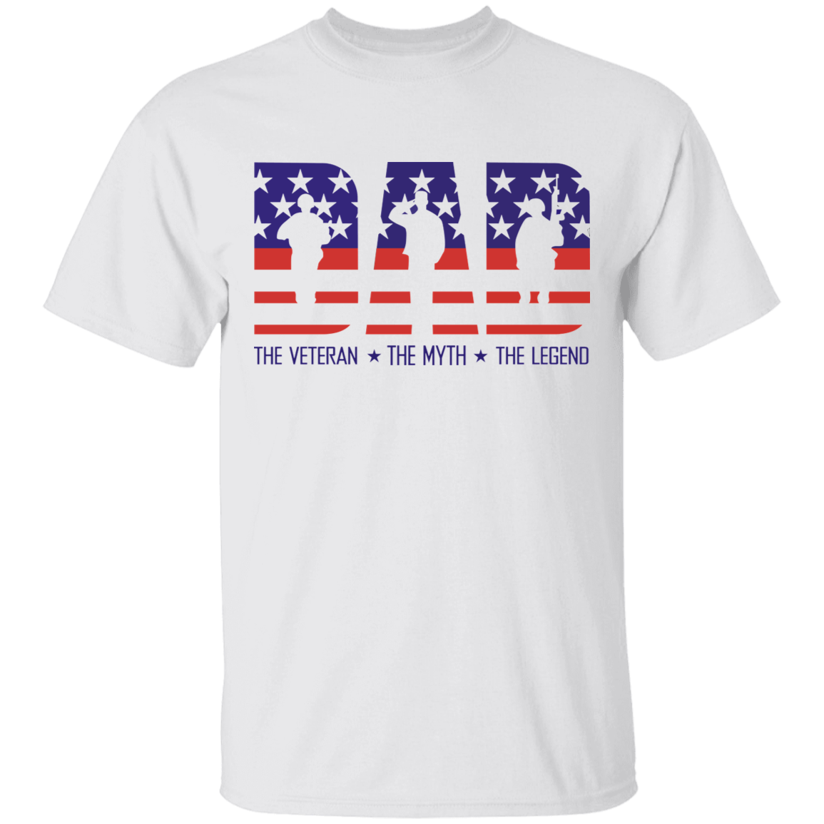 Dad the Veteran Myth and Legend Apparel