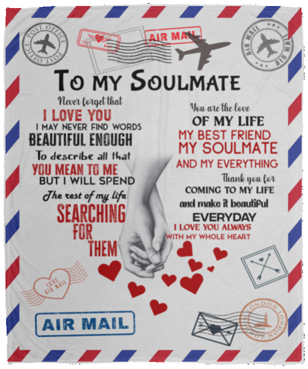 To My Soulmate - My Best Friend | Premium Plush Blanket
