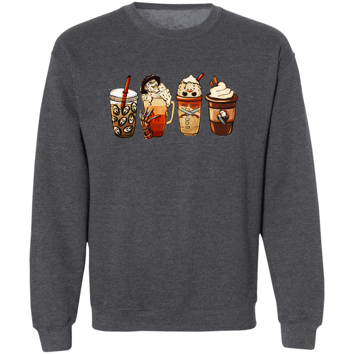 Coffee And Horror Pullover Sweatshirt