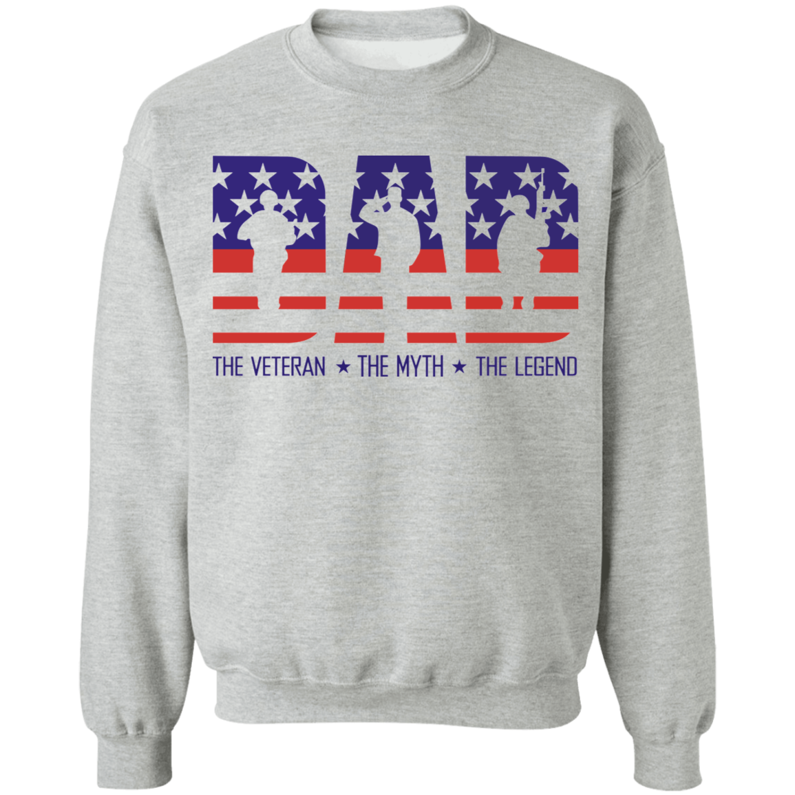 Dad the Veteran Myth and Legend Apparel