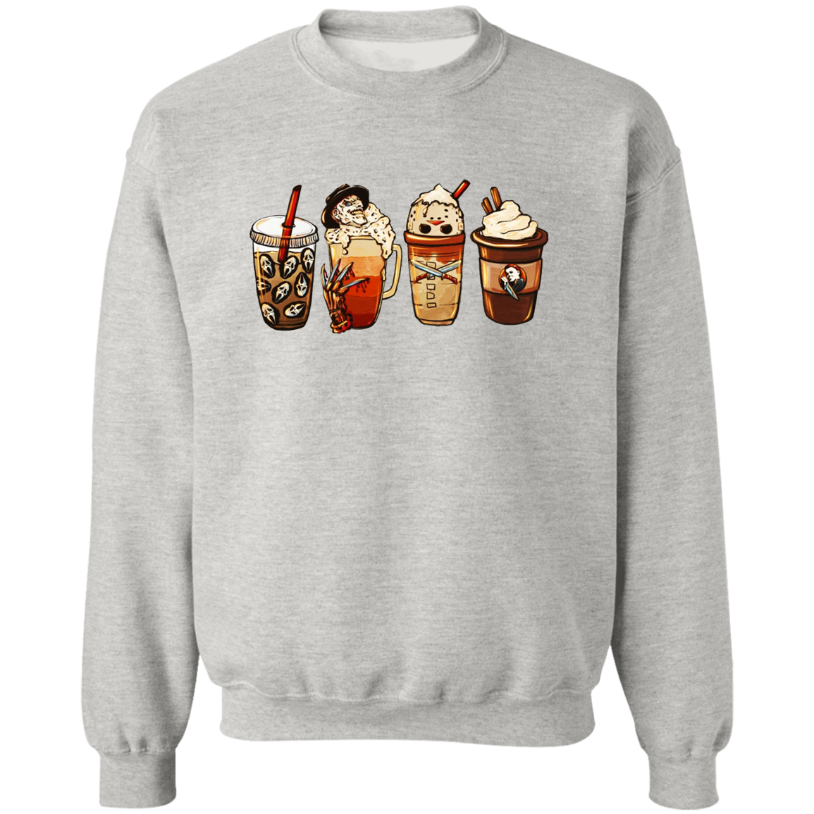 Coffee And Horror Pullover Sweatshirt