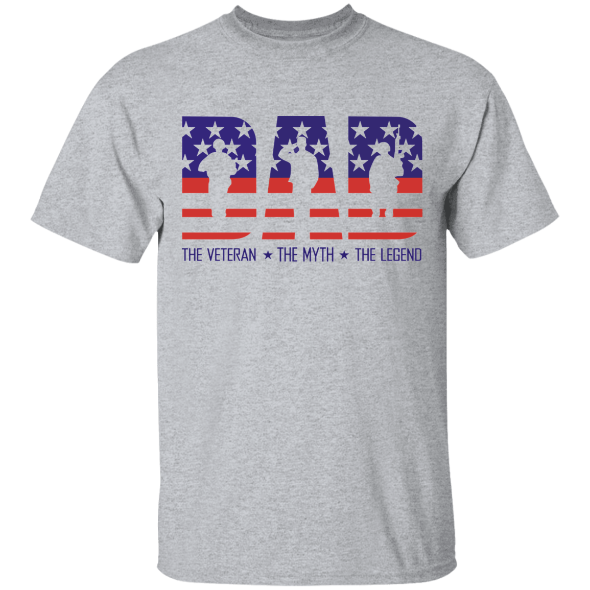 Dad the Veteran Myth and Legend Apparel