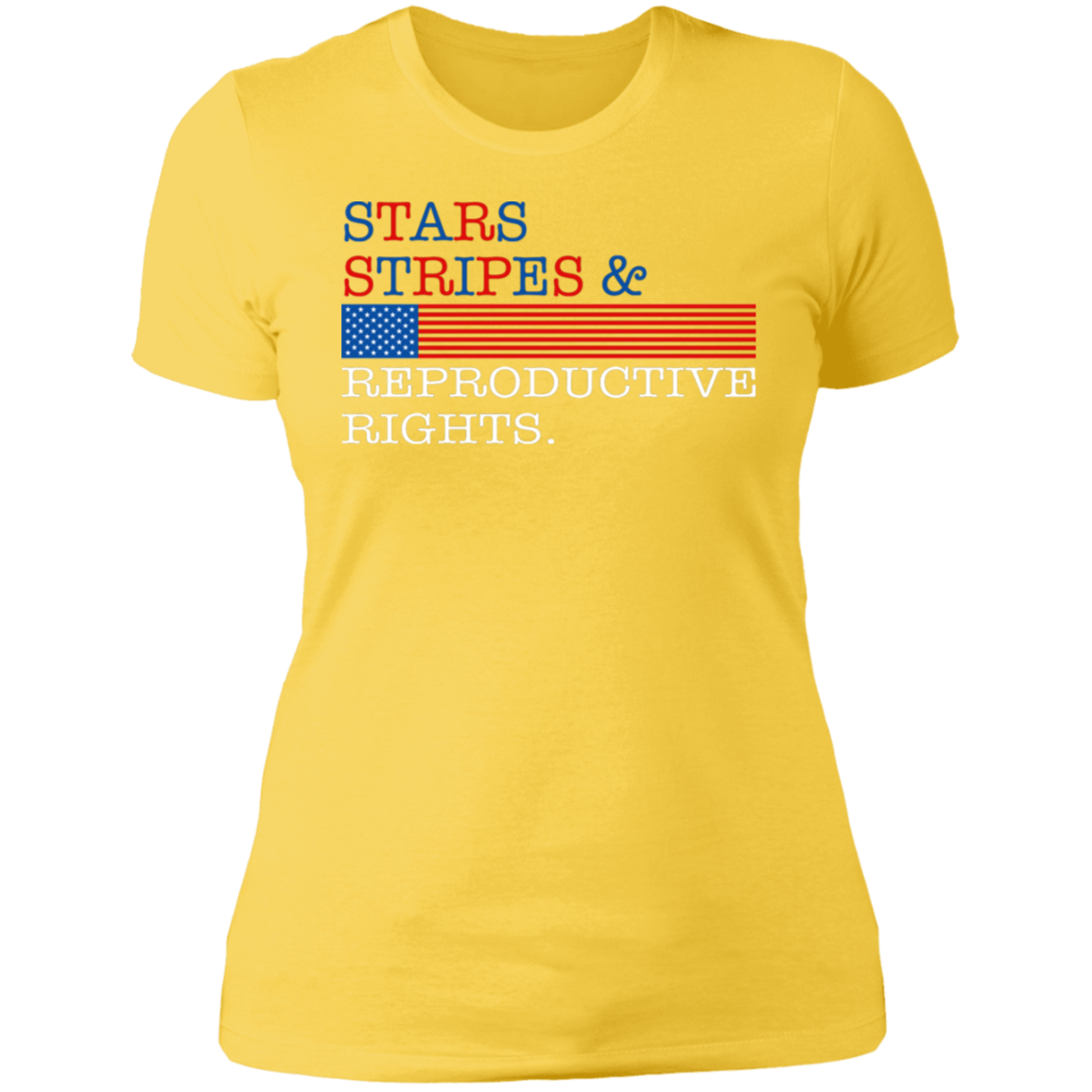 Stars Stripes & Reproductive Rights Boyfriend T-Shirt