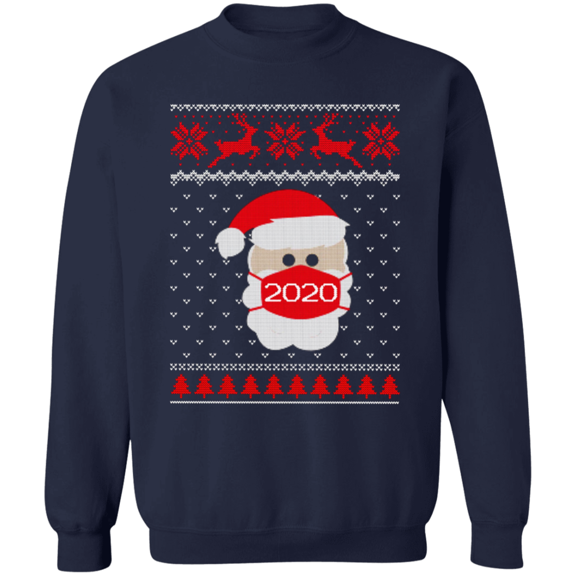 2020 Santa Wearing Mask Sweatshirt