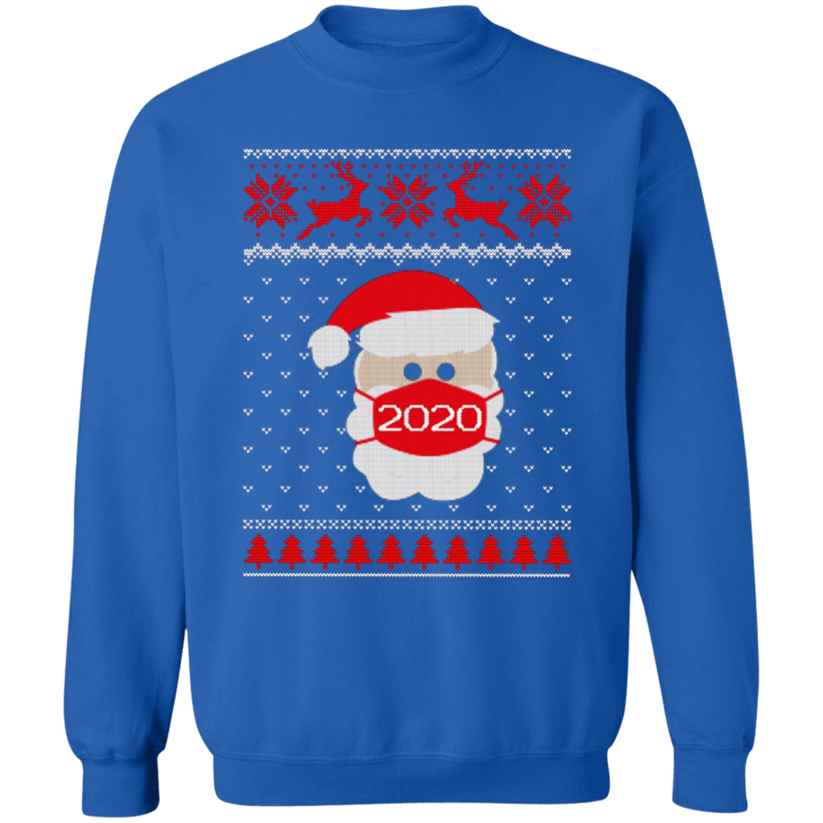2020 Santa Wearing Mask Sweatshirt
