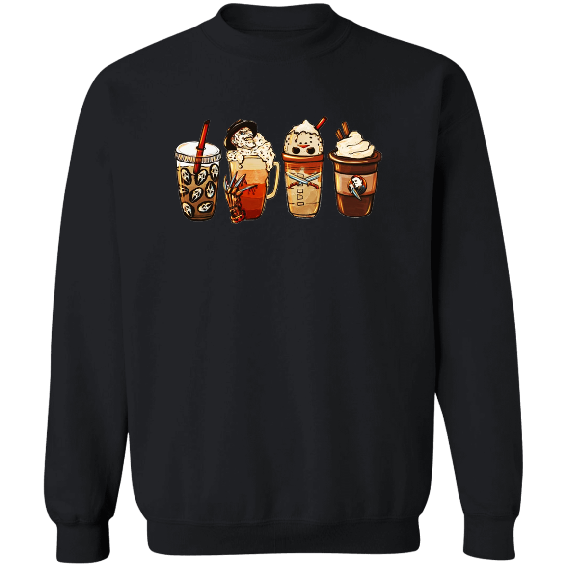 Coffee And Horror Pullover Sweatshirt