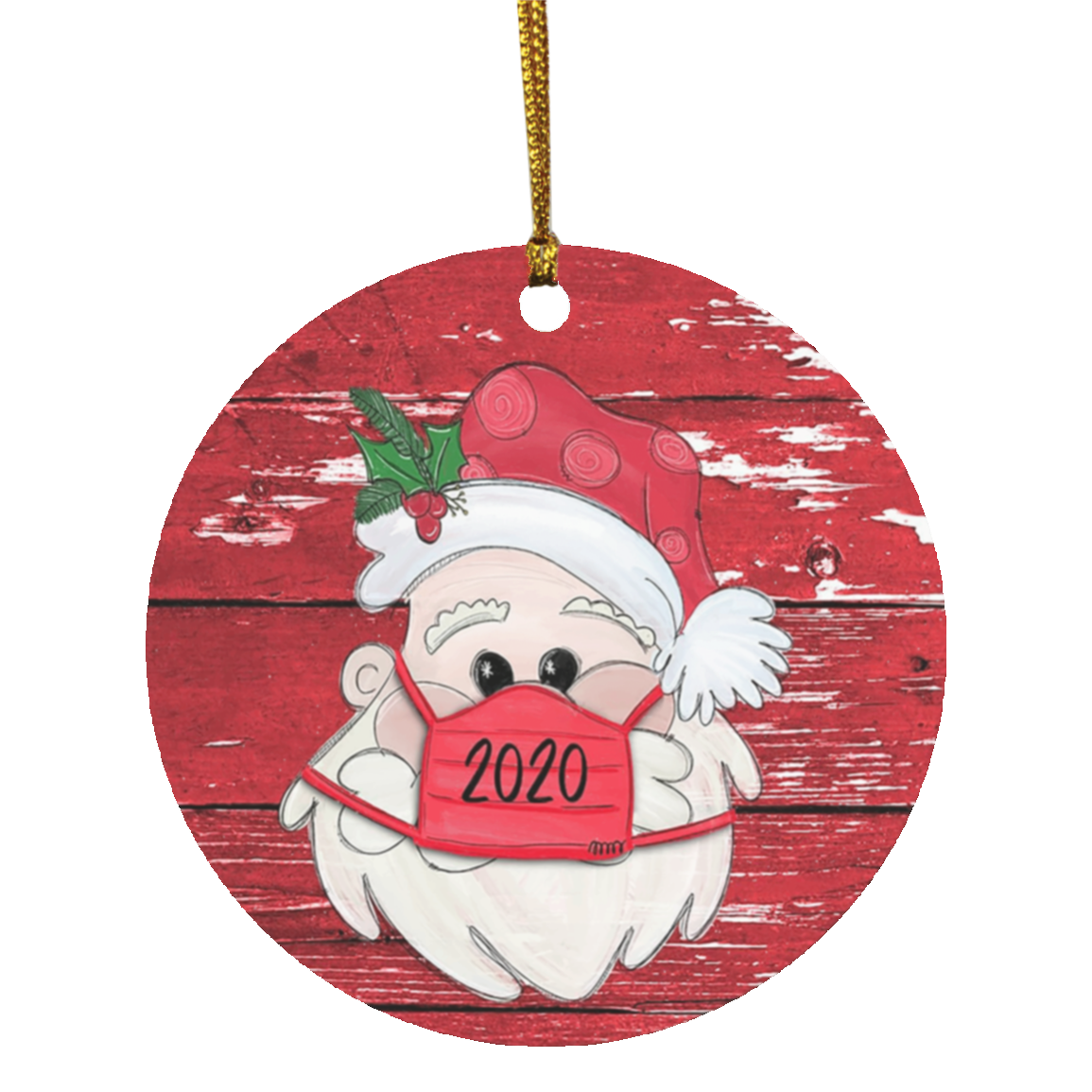 Tactical Xmas Stocking - Family Xmas Stockings with Santa Wearing Mask Ornament