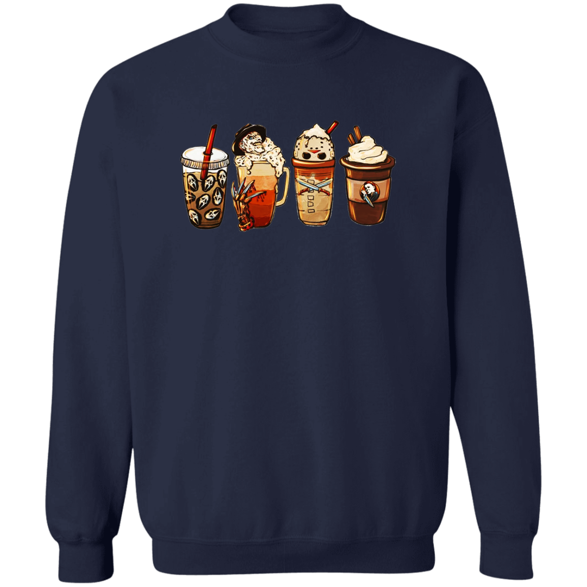 Coffee And Horror Pullover Sweatshirt