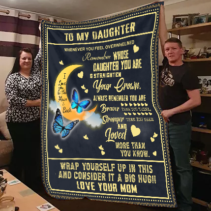 To My Daughter - Always Remember Premium Mink Sherpa Blanket 50x60