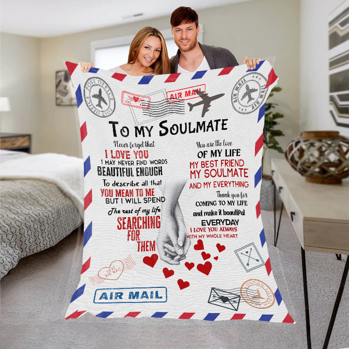 To My Soulmate - My Best Friend | Premium Plush Blanket