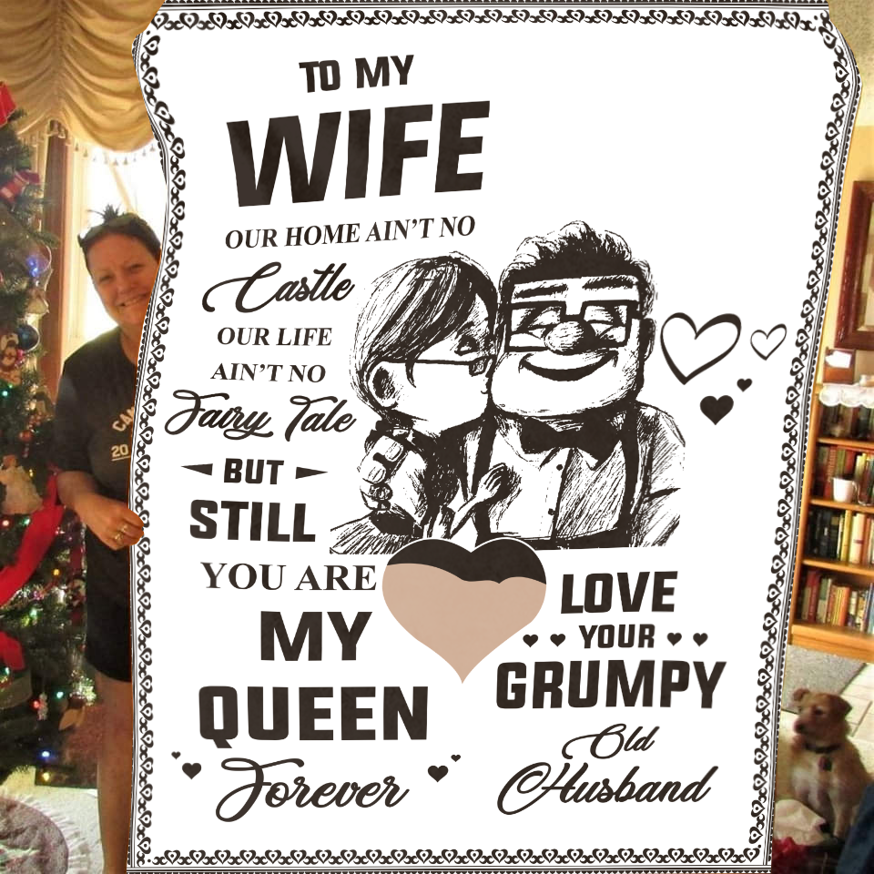 To My Wife You Are My Queen Forever Blanket