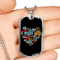 To My Wife | I Love You (Dog Tag)