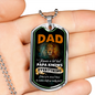 Dad Knows A Lot (Luxury Dog Tag)