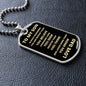 TO MY SON | ALWAYS REMEMBER DOG TAG